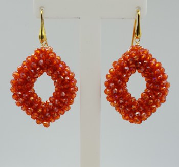 glassberry earrings oorbellen braam lot sprankling oranje